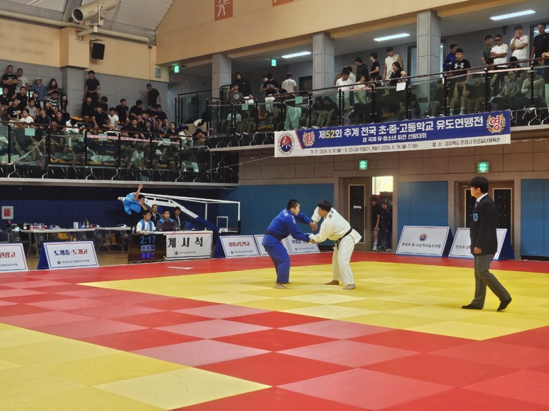 문경에서 전국 초중고등학교 유도대회 개막(사진은 지난해 대회 모습)
