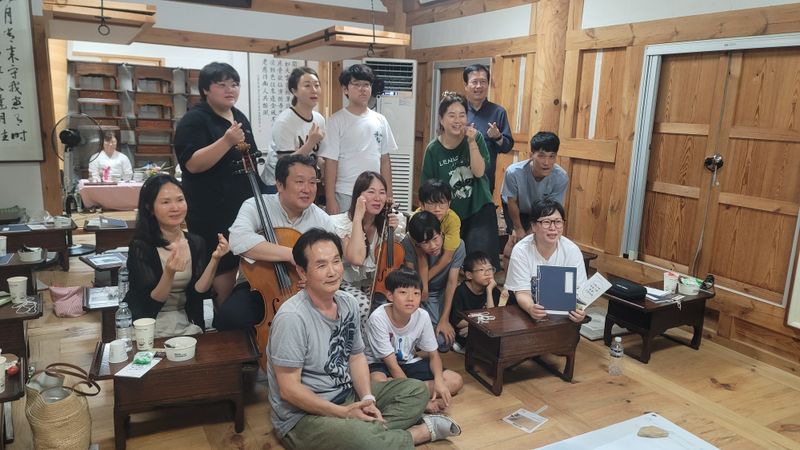 문경 근암서원 컬쳐 캠핑 스테이 참가자들