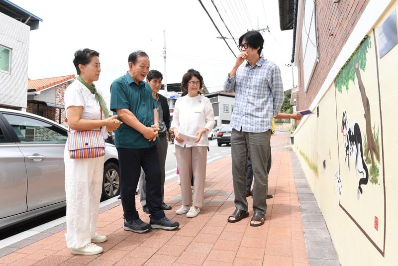문경시 점촌1동, 미술관 거리 조성 제막식 가져