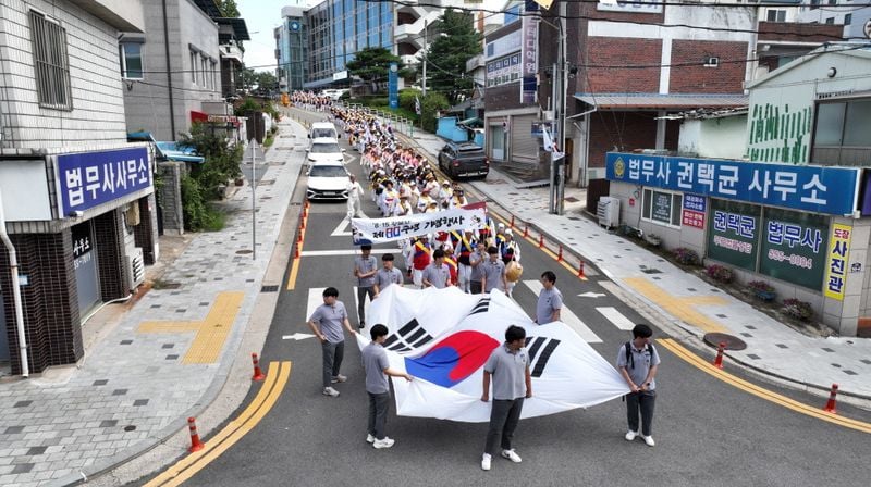 점촌역광장에서 8.15광복절 제80주년 기념행사 펼쳐