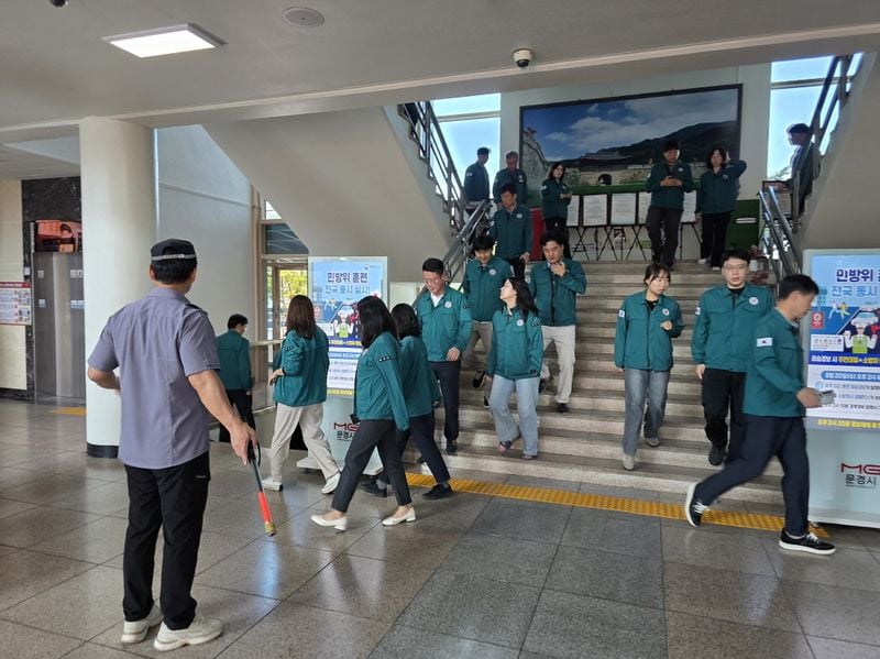 문경시, 을지연습 연계 민방위 대피훈련