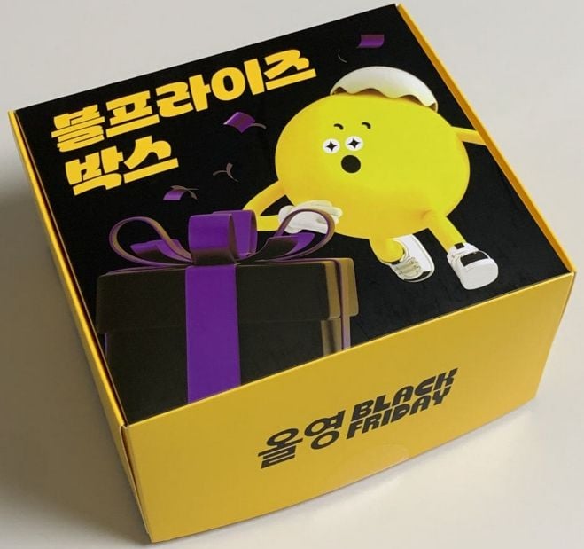 문경감홍사과체, 올리브영 블랙프라이데이 패키지 디자인에 적용