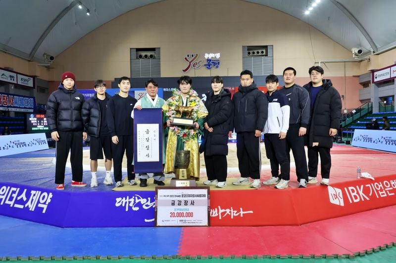 문경시청씨름단 신현준, 생애 첫 금강장사 등극