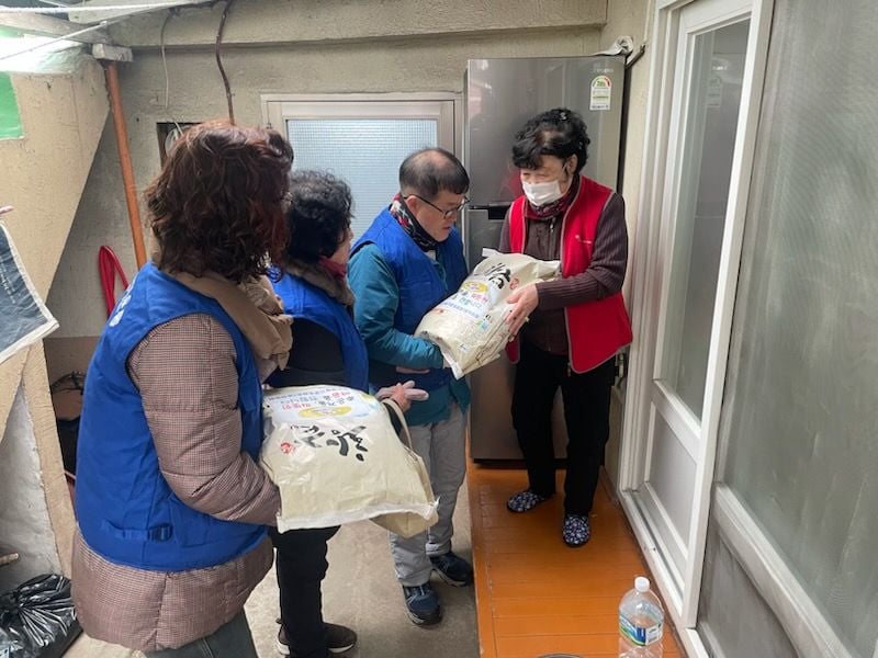 점촌1동 바르게, 사랑의 쌀 나눠