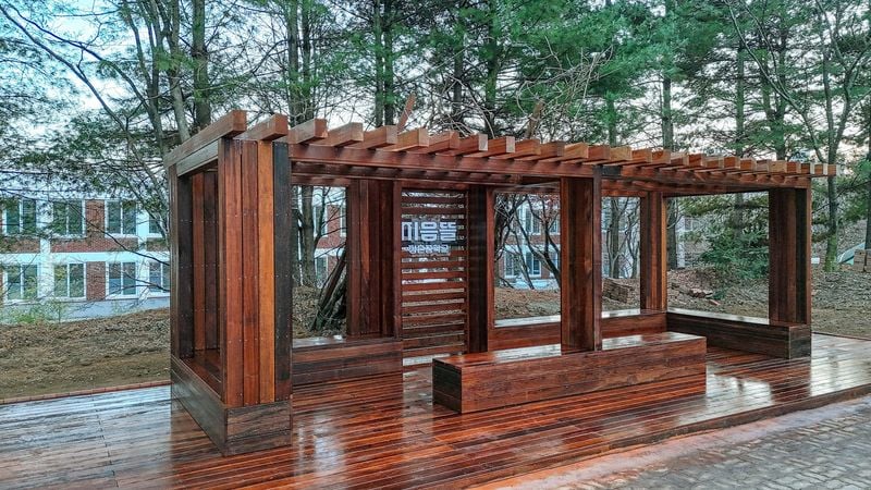 점촌중, 친환경 학생 휴게공간 ‘지음뜰’ 조성