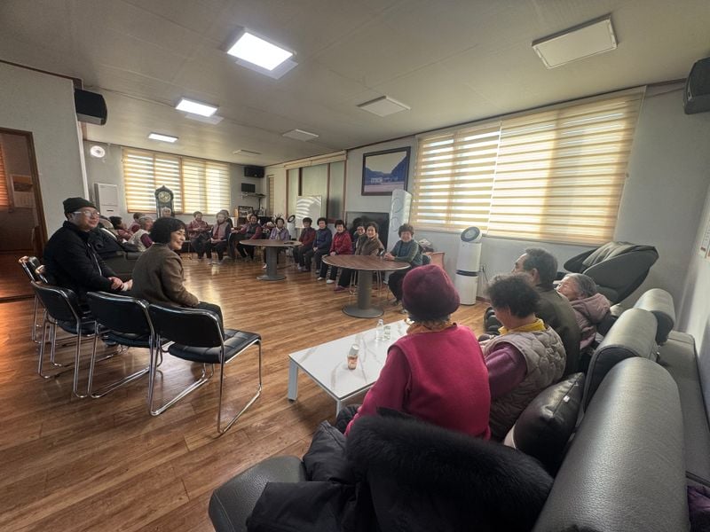 김현주 점촌3동장, 새해맞이 경로당 순방