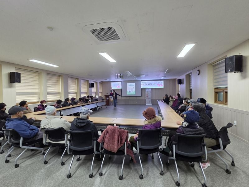 산양면, 올해 노인 일자리 사업 발대식-안전교육 가져