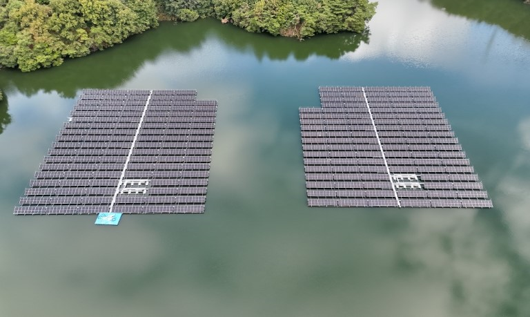 문경 회룡저수지 수상태양광발전소 준공