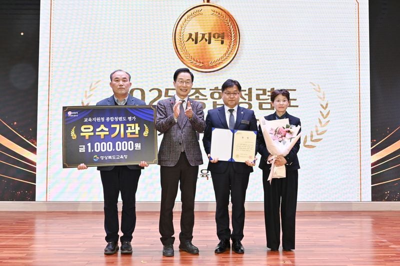 문경교육지원청, 종합청렴도 ‘우수기관’ 선정