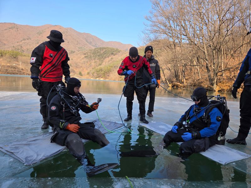문경소방서, 구조대원 동계 수난구조훈련 실시