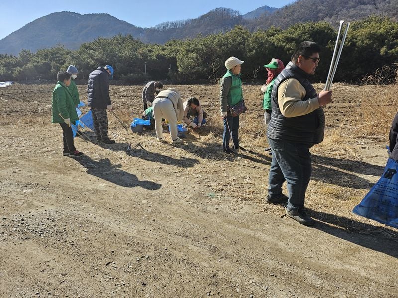 농암면, 설맞이 국토대청소
