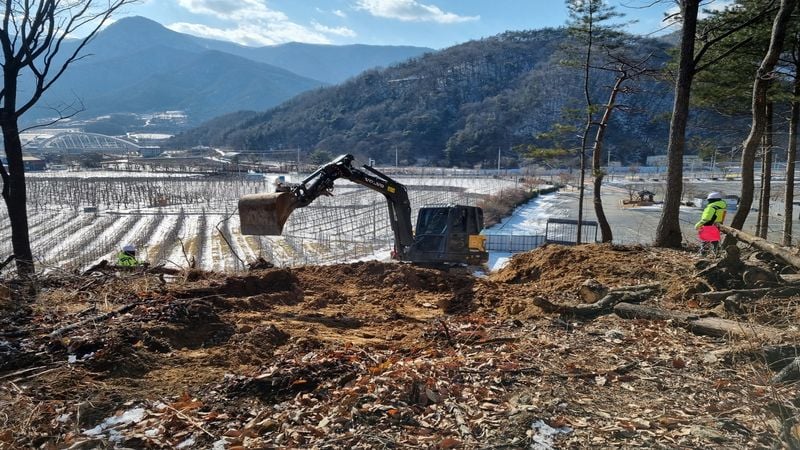 문경새재 케이블카 공사, 한겨울도 물렀거라