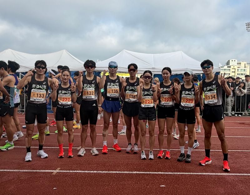 문경시청육상단, 올 시즌 첫 대회 금빛질주