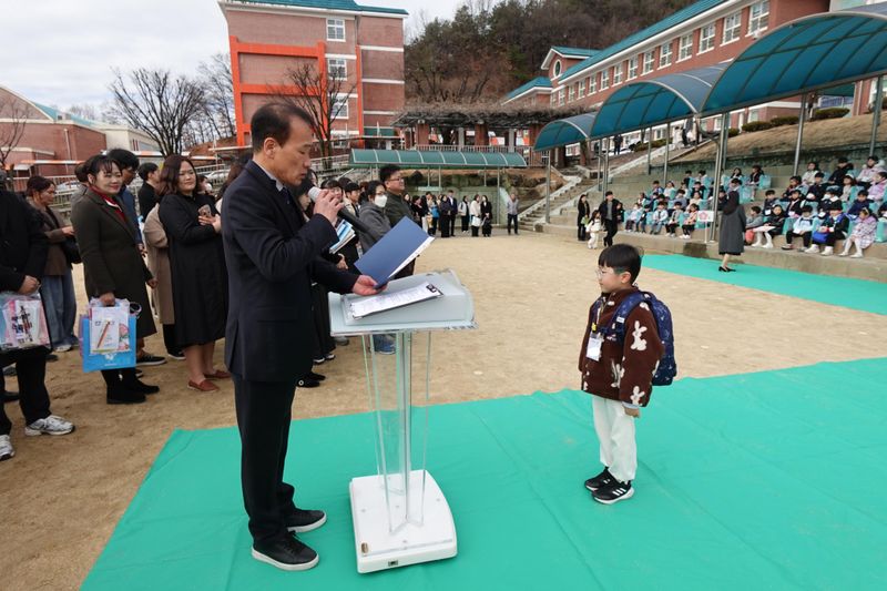 문경 모전초등학교, 139명 입학