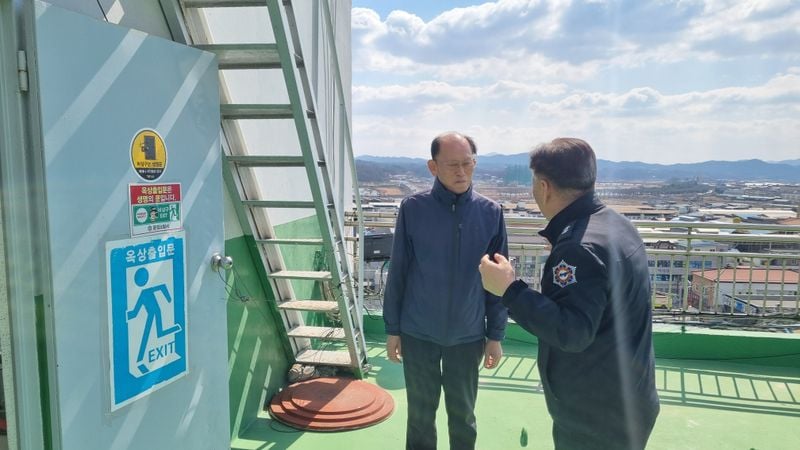 문경소방서, 노후 아파트 지도 방문 컨설팅 실시