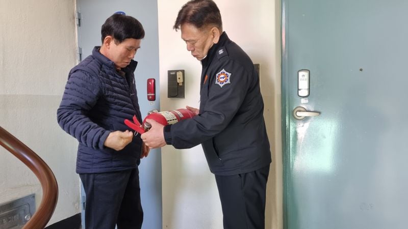 문경소방서, 노후 아파트 지도 방문 컨설팅 실시