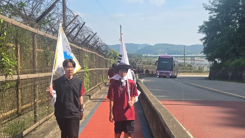 문경YMCA, 청소년들과 DMZ 평화통일 도보순례