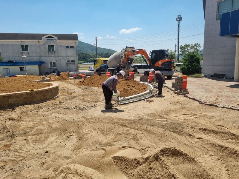 문경시 행복동산 나눔 숲 조성사업 순조롭게 진행