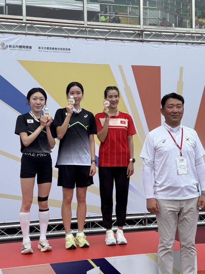 문경시청 차지원 선수, 대만오픈국제육상선수권 1500m 금빛 질주