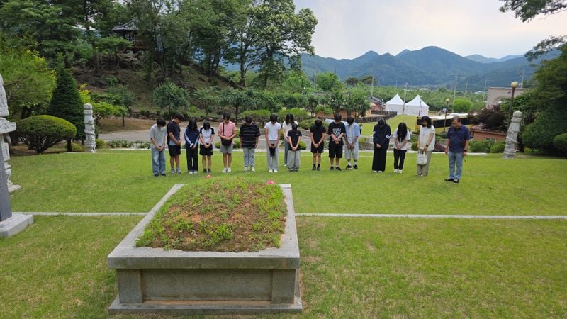 문경시 관내 중학교 1학년 학생들, 호국보훈의 달 맞아 박열의사기념관 방문