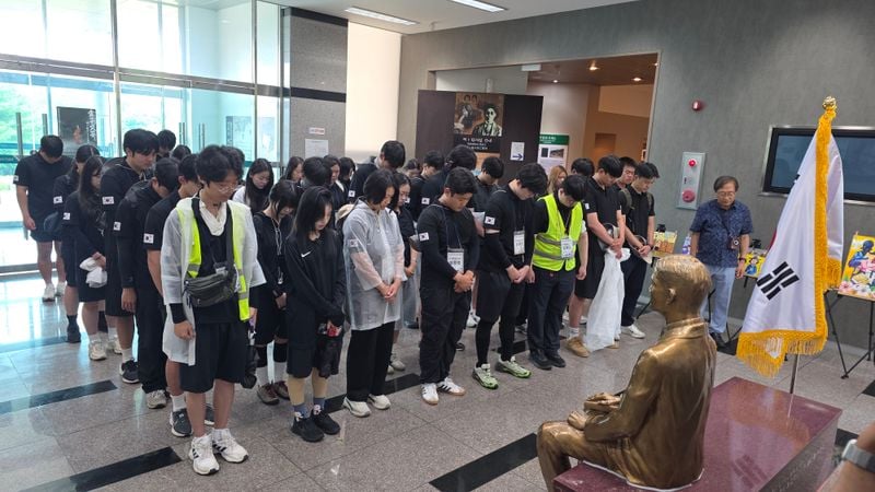 나라사랑 발길 이어지는 박열의사기념관… 이번엔 대학생들이 찾았다