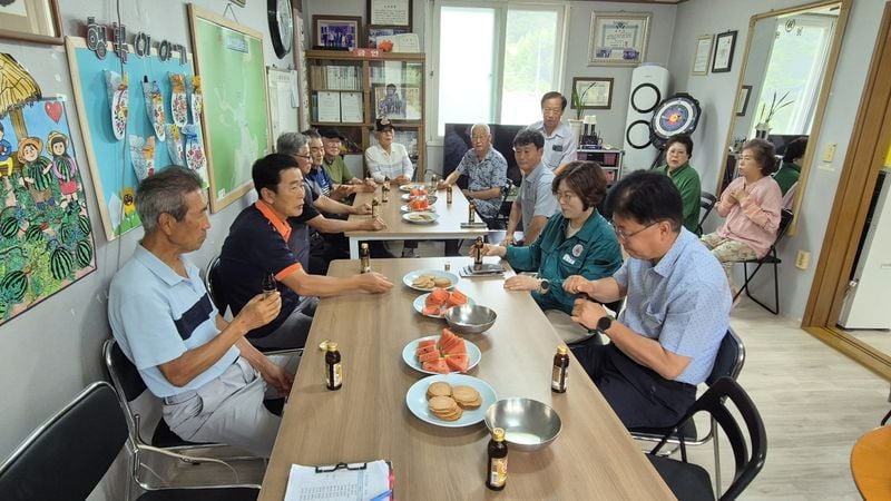 송희영 농암면장, 34개 경로당 찾아 소통