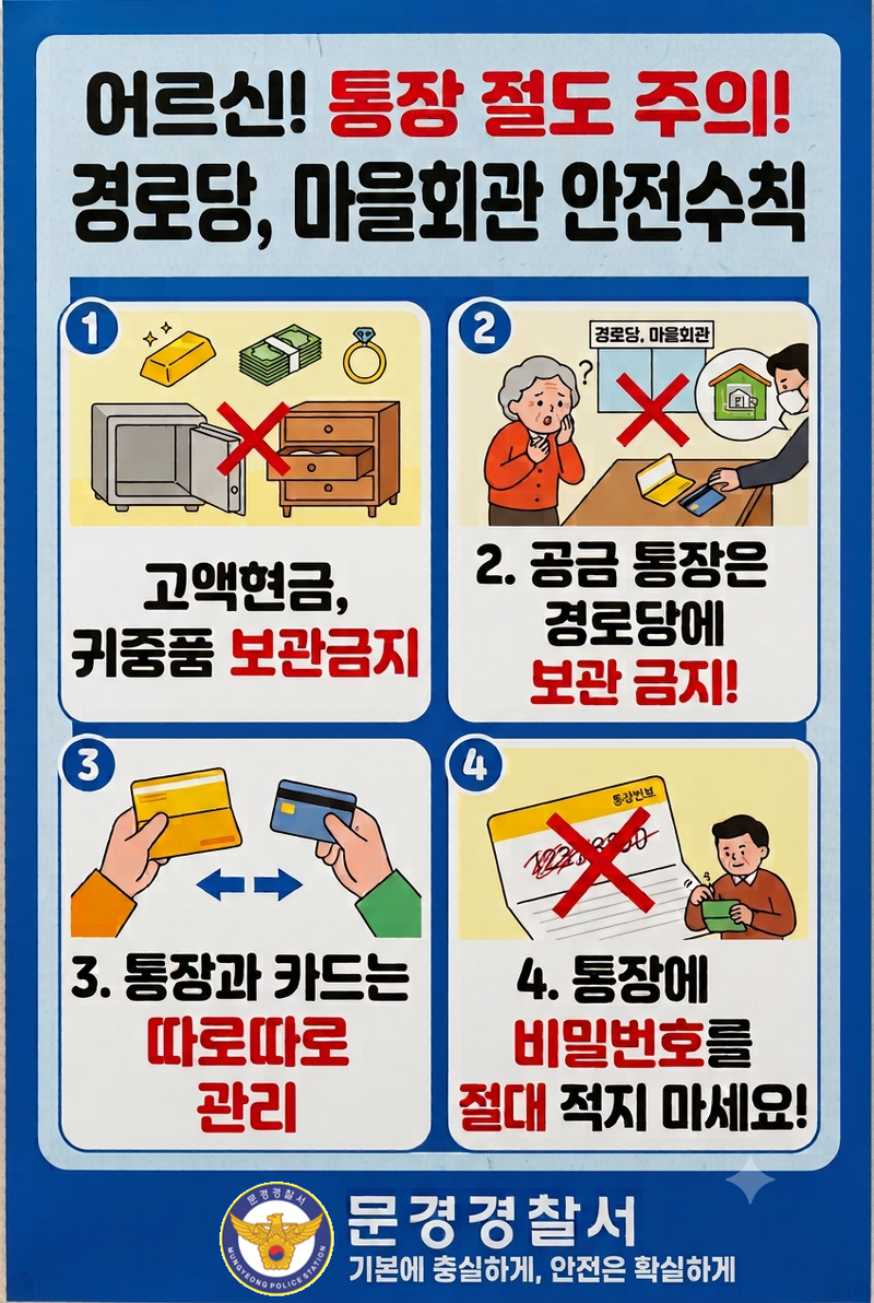 문경경찰서, 13개 경로당 턴 피의자 구속 송치