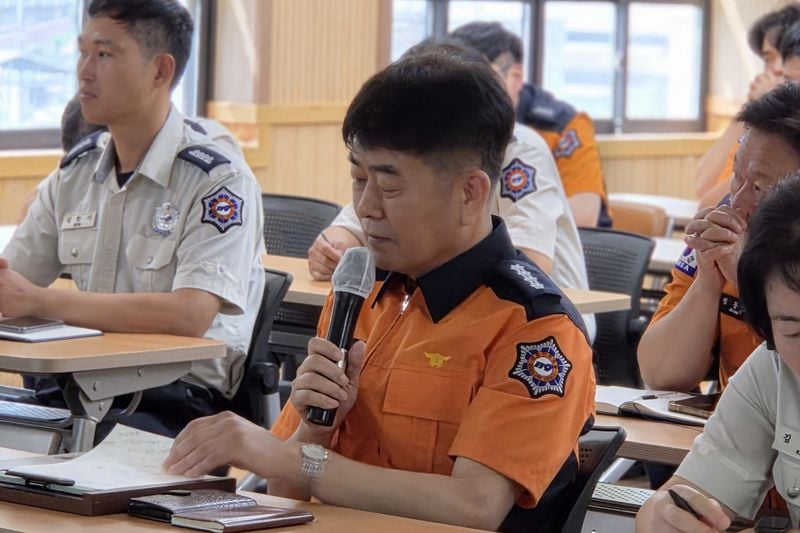 문경소방서, 초고층 화재 대응·장애인식 개선 교육 실시