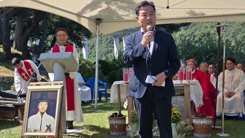 문경 마원성지서 순교자 현양 미사…300여 신자, 순교 신앙 되새겨