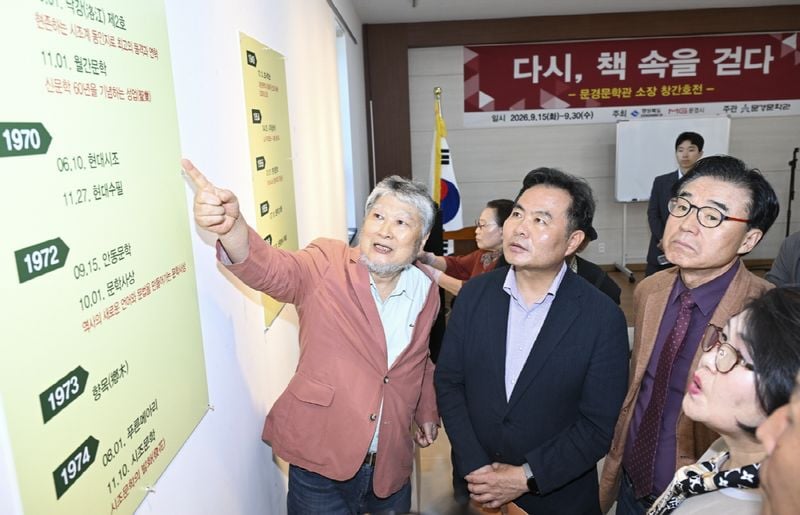 문경문학관, 문학잡지 창간호 전시