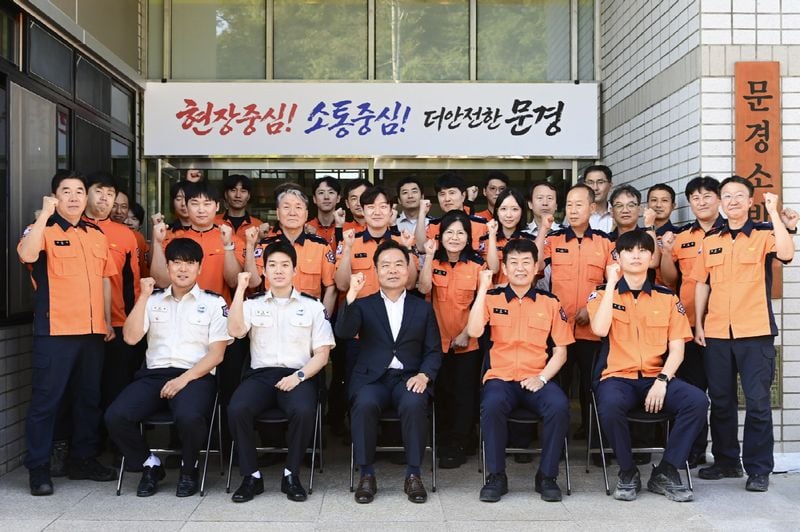 김학홍 문경시장, 추석맞이 현장 근로자 위문 방문