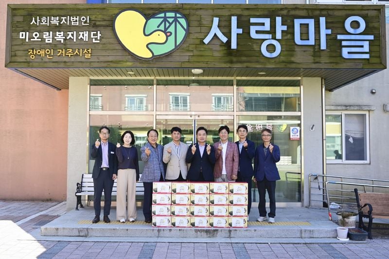 김학홍 문경시장 사랑마을 방문