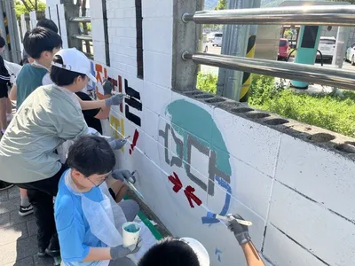문경 ESG애쓰지봉사단, 벽화 그리기 사업 추진