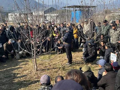 문경시, 일본 사과 전문가 초청 선진 재배기술 교육