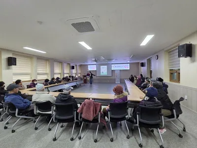 산양면, 올해 노인 일자리 사업 발대식-안전교육 가져