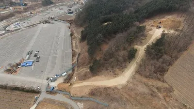 문경새재 케이블카 공사, 한겨울도 물렀거라