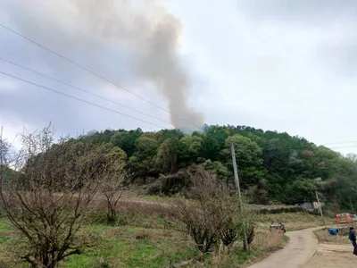 문경소방서, 동로면 수평리 산불 신속 진화
