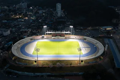 문경시민운동장, 조명타워 점등