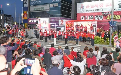 이철우 경북도지사 후보, 문경서 선거운동 마지막 유세