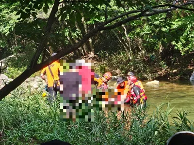 문경 선유동계곡서 60대 급류 휩쓸려 숨져…소방당국 총력 수색에도 끝내 사망