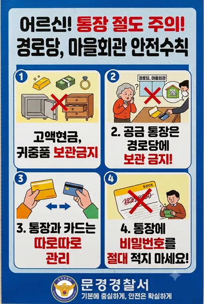 문경경찰서, 13개 경로당 턴 피의자 구속 송치
