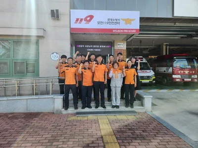 신봉석 문경소방서장 직원 격려 소통 방문