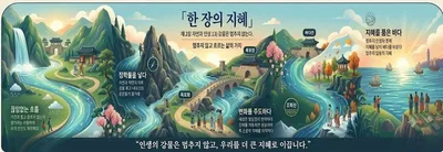한 장의 지혜. 제2장 자연과 인생. 13) 강물은 멈추지 않는다