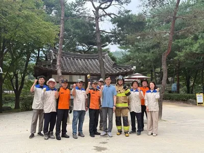문경관광공사 새재시설팀, 을지연습 연계 소방차 배치 훈련·자체 안전 점검