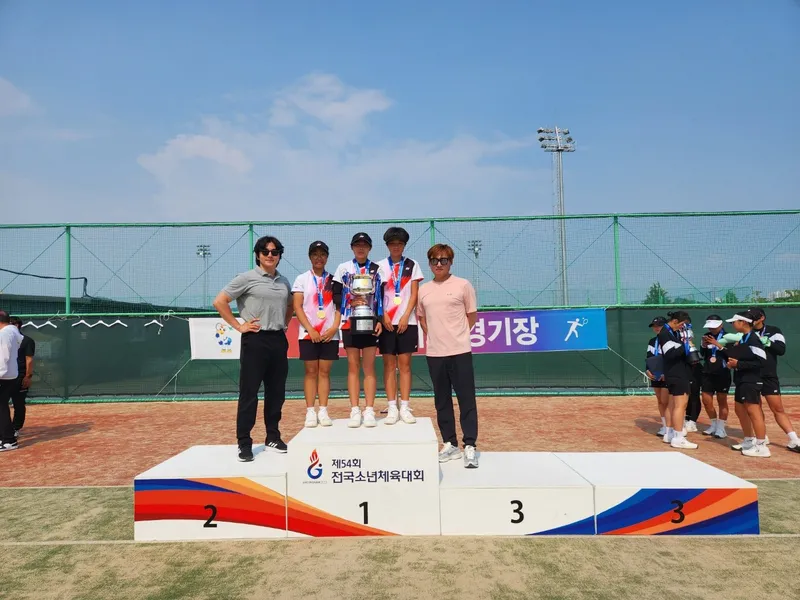 문경여중, 제54회 전국소년전 소프트테니스 단체전 우승