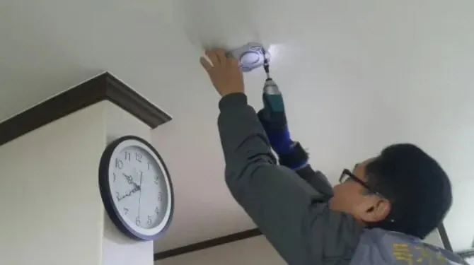문경시 독거노인 응급안전시스템 설치 모습
