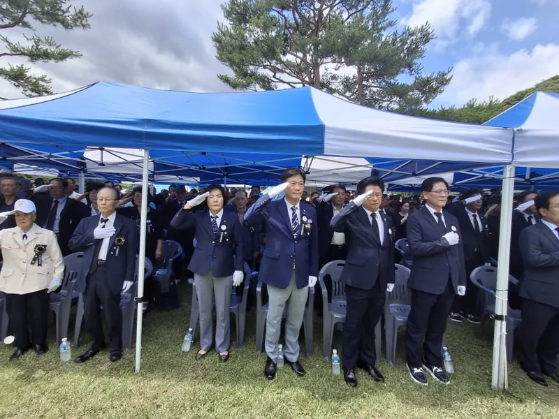 김용배 장군 제74주기 추모제 봉행. /문경시재향군인회 제공